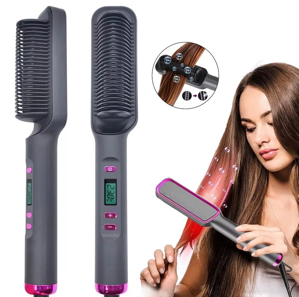 Smooth Hair in Minutes – Anti-Scald Straightening Brush